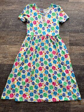 NWT Dot Dot Smile Maxi Dress Multi-Colored Shamrocks 3/4